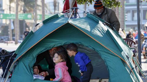 Ni�os desplazados por el conflicto en Oriente Medio.