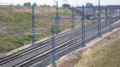Imagen del enlace de Olmedo (Valladolid), donde se construir� el baip�s