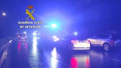 Foto del siniestro mortal de Vilaboa facilitada por la Guardia Civil