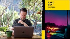 El escritor y guionista madrile�o Paul Pen (1979). A la derecha, portada del libro.