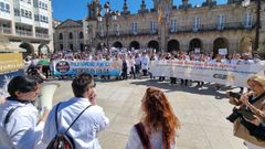 Los m�dicos se manifiestan en Lugo
