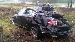 Reguero de incidencias por las lluvias en Santa Comba