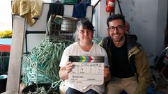 Yaqui Lista, mariscadora, durante su participaci�n en el rodaje del documental 
