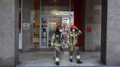 Susto en una oficina bancaria de San Andr�s a causa de una colilla