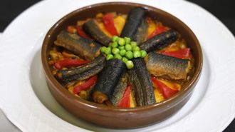 <span lang= gl >Angu�a � Charca, un dos pratos elaborados coa salsa creaci�n do matrimonio do restaurante valgu�s.</span>