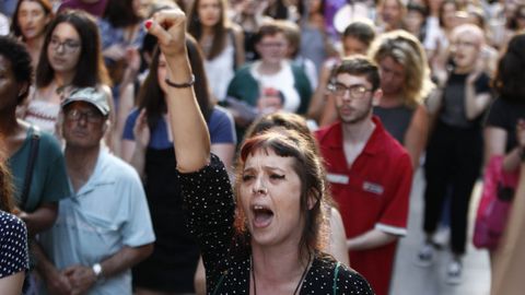 Manifestaci�n en Vigo contra el auto que deja en libertad a los miembros de La Manada