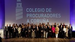 El Colegio de Procuradores homenaje� a C�ndido Conde Pumpido coincidiendo con la celebraci�n de su patr�n, San Ivo.