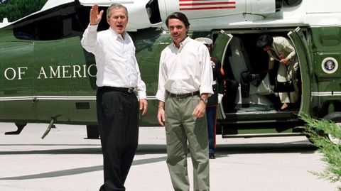 11 de junio del 2001. George W. Bush realiz� una visita de Estado y se entrevist� con el rey Juan Carlos y el presidente Aznar