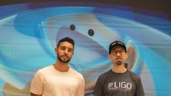 Los investigadores Juan Caldern y Thomas Dent.