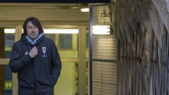 Secho, entrenador del Compostela, en el partido ante el Viveiro en San L�zaro