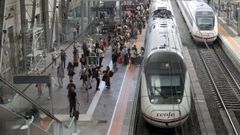 Las estaciones (en la imagen la de Santiago) son uno de los entornos en los que la velocidad prefijada puede causar accidentes.