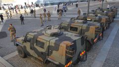 La fuerte presencia militar evit� disturbios en Mil�n