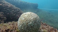 Proyectil y ca��n (detr�s) hallados en Arnao