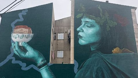 Mural de Mon Devane, en O Pereiro de Aguiar