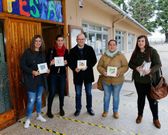 La colocaci�n de los pictogramas comenz� ayer en el colegio Eugenio L�pez