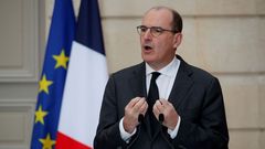 El primer ministro franc�s, Jean Castex, durante la presentaci�n de la nueva legislaci�n