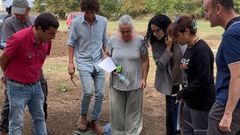 Visita a la excavaci�n de�Lucus Asturum�en Llanera