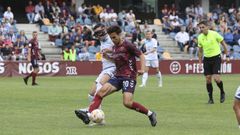 Borja Dom�nguez, en el �ltimo partido de la temporada en Pasar�n contra el Deportivo