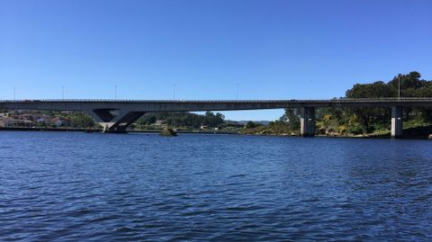 Zona afectada por el futuro dragado de la desembocadura del L�rez en la r�a de Pontevedra