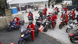 La Papanoelada motera del ao pasado, en A Pobra.