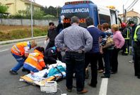 La v�ctima fue excarcelada y estabilizada en el lugar del suceso antes de su traslado al Chuac.