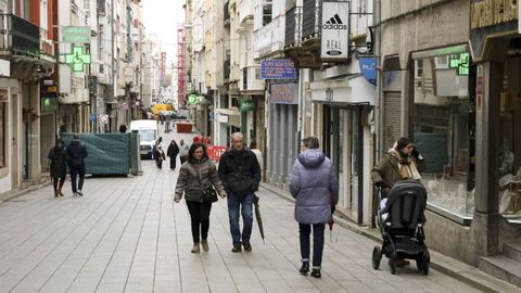 La calle Real de Ferrol, en una imagen de archivo
