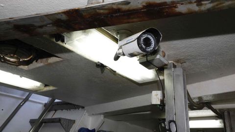 Una de las cmaras que hay en las zonas de trabajo. Transmiten imgenes al puente y resultan muy tiles en caso de problemas