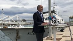 Camps, durante la presentación de la prueba automovilística que le costó su última imputación