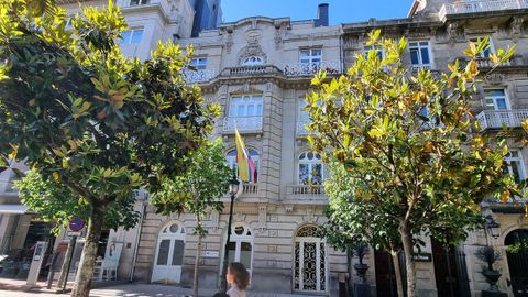 Residencia de Benito Sanjurjo, en la plaza de Compostela