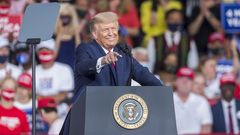Trump, durante un mitin en Winston-Salem