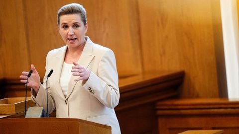 La primera ministra danesa, Mette Frederiksen
