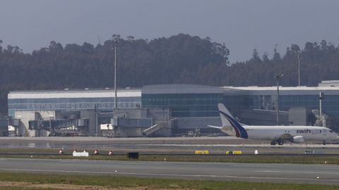 En una imagen de archivo, el aeropuerto Rosala de Castro de Lavacolla-Santiago