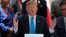 El presidente Trump, durante una intervencin en San Antonio, en el estado de Texas