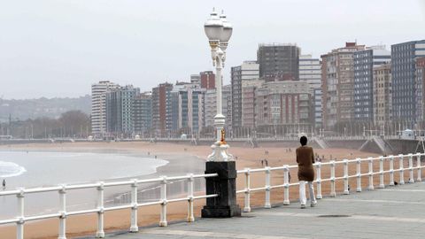 El paseo de San Lorenzo en Gijn
