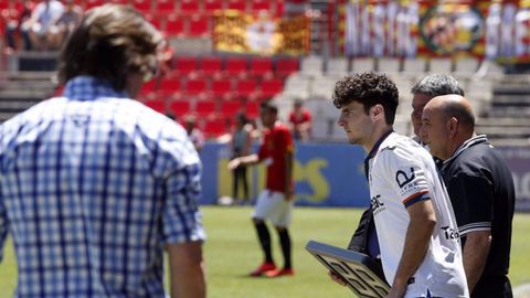 Emilio Morilla Nastic Real Oviedo playoff ascenso.Emilio Morilla, en su debut con el Real Oviedo ante el Nstic