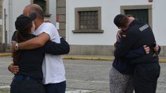 �ltimas despedidas antes de embarcar.