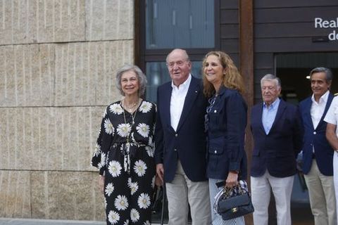 2019: Una de las ltimas apariciones en pblico de Juan Carlos I en Sanxenxo antes de su marcha en el 2020 a Abu Dabi