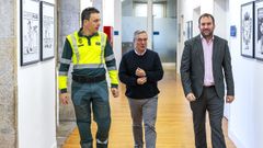 Javier Barja, Luis Menor y David Llorente.