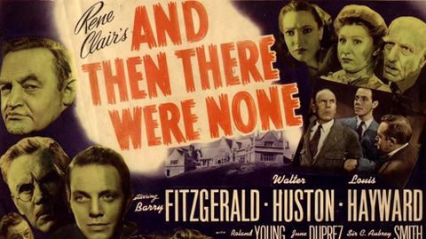Cartel de la pel�cula �And then there were none� basa en los �Diez negritos� de Agatha Christie.Cartel de la pel�cula �And then there were none� basa en los �Diez negritos� de Agatha Christie