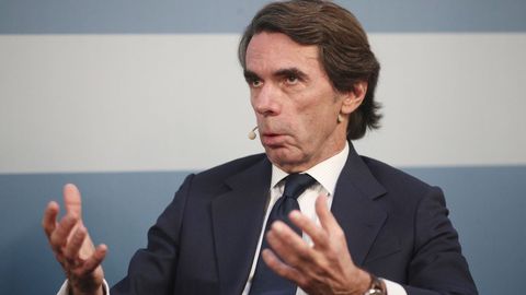 Jos Mara Aznar, en una reciente comparecencia pblica