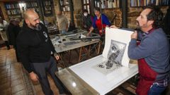 El talento aflora en el obradoiro de grabado del Museo de Artes