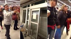 Gritos en el interior del supermercado