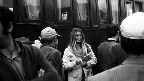 Durante el rodaje de �Las petroleras� en 1971