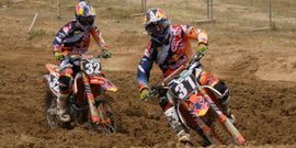 Prado persigue a Natzke en medio del barro del circuito ilerdense