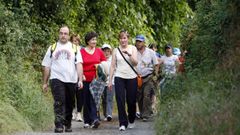 Un recorrido promocional por el Camino de Invierno a su paso por Quiroga