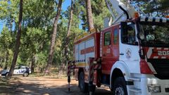 Imagen de archivo de los bomberos del Eume