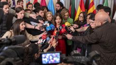 La ministra de Juventud e Infancia, Sira Rego, durante la reunión del Pleno de la Conferencia Sectorial de Infancia y Adolescencia, en la sede del Ministerio de Política Territorial y Memoria Democrática