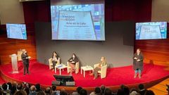 La alcaldesa de Gij�n, Ana Gonz�lez, durante el encuentro Red Estatal de Ciudades Educadoras en Vitoria