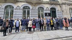 Hace una semana, todos los grupos municipales secundaron una concentraci�n delante del Concello de Pontevedra en contra de la invasi�n de Ucrania