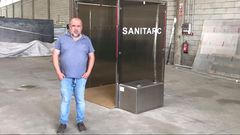 Cabina de desinfecci�n mediante per�xido de hidr�geno